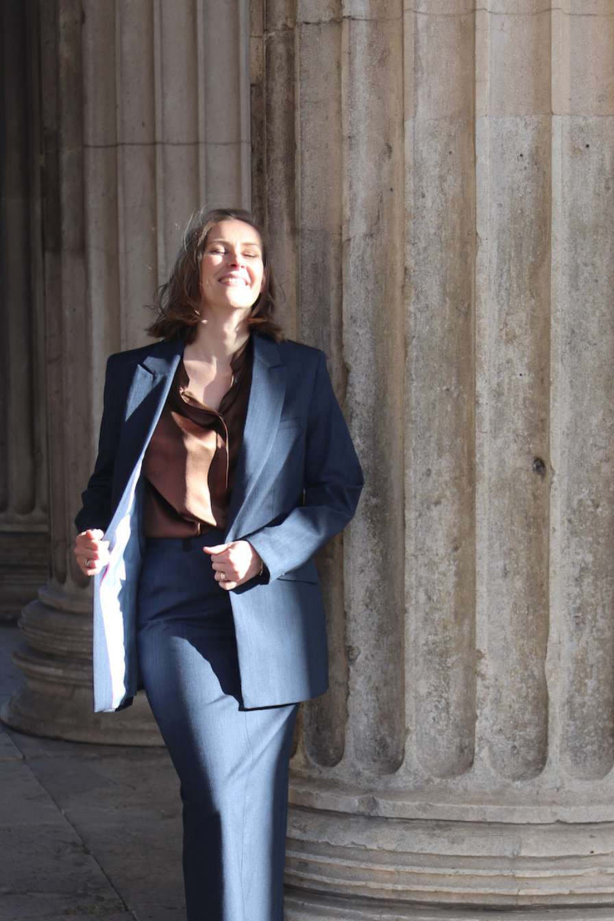 Blazer made of organic cotton and organic wool