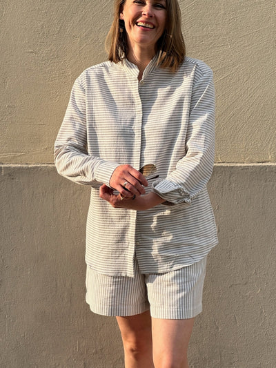 Streifen Bluse aus Baumwolle (Bio)