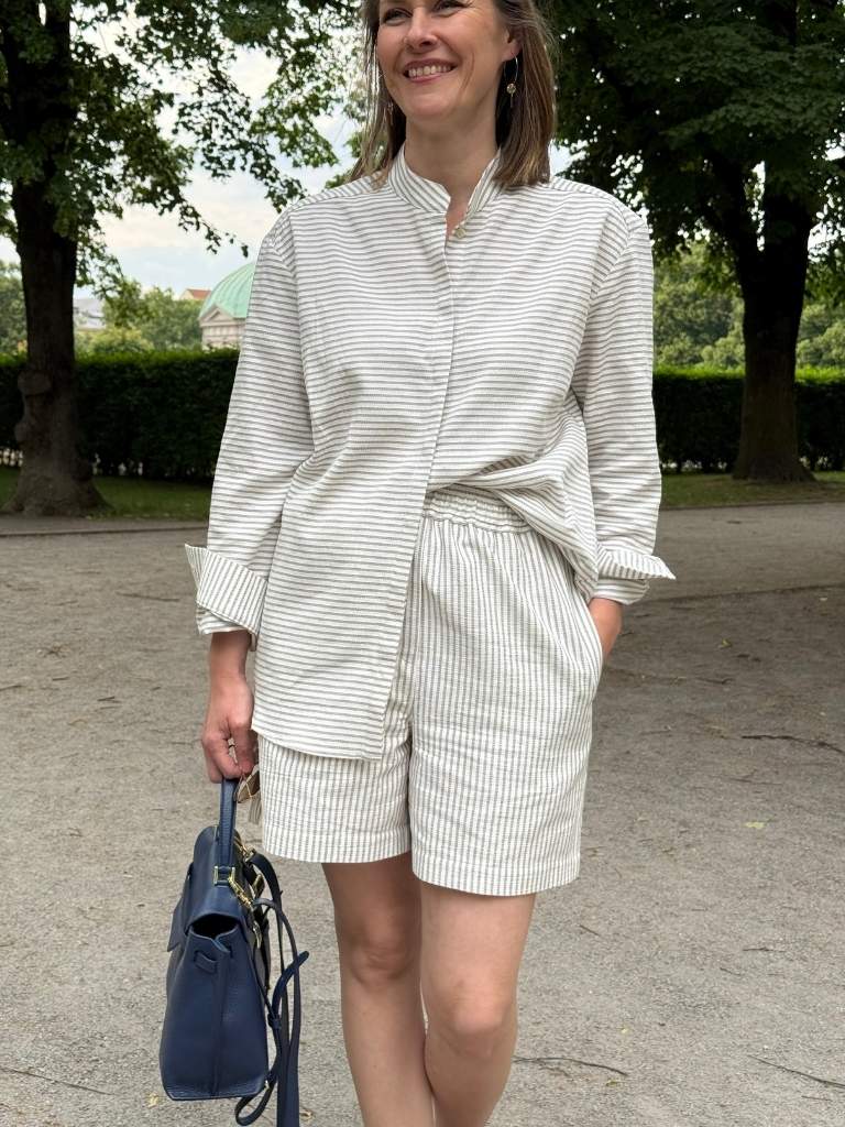 Streifen Bluse aus Baumwolle (Bio)