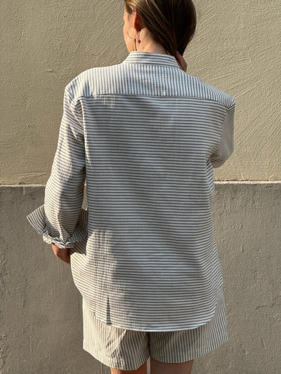 Streifen Bluse aus Baumwolle (Bio)